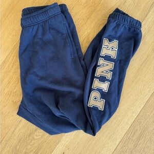 PINK Victoria's Secret Navy Logo Sweatpants